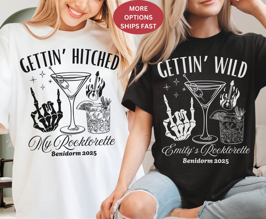 Custom Rock N Roll Bachelorette Shirts