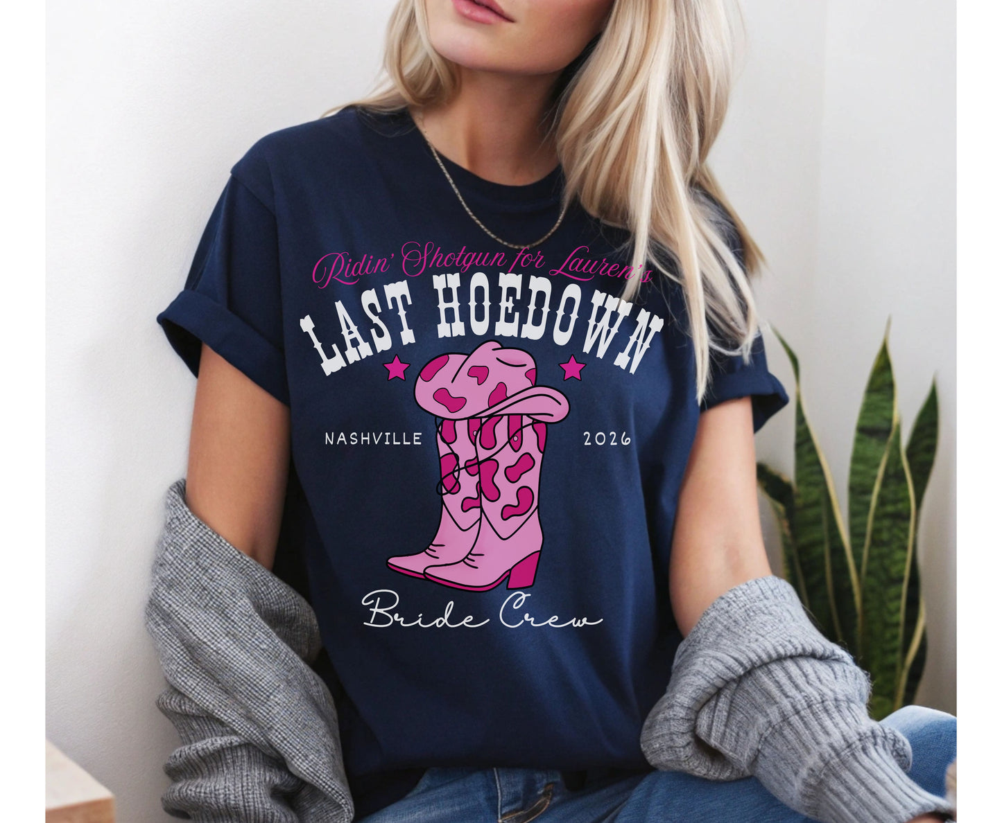 Custom Last Hoedown Bachelorette Unisex Sweatshirt Tshirt