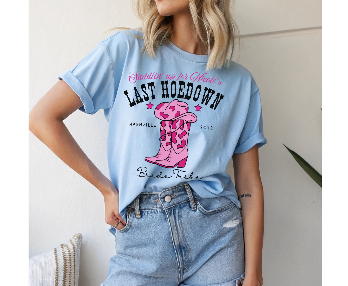 Custom Last Hoedown Bachelorette Unisex Sweatshirt Tshirt