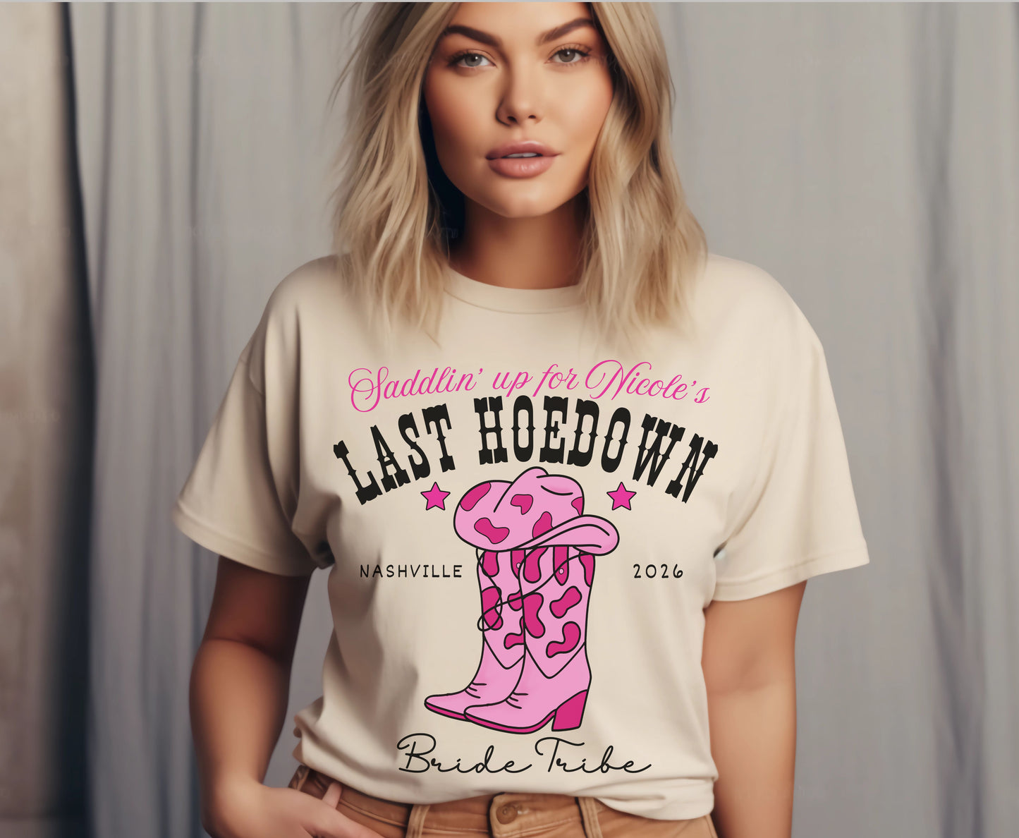 Custom Last Hoedown Bachelorette Unisex Sweatshirt Tshirt