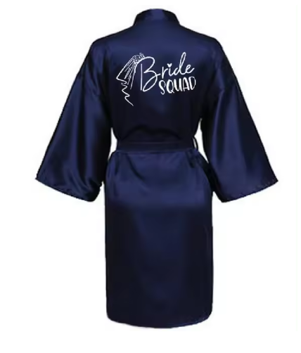 Bride Bridesmaid Kimono Wedding Robe