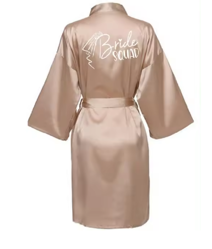 Bride Bridesmaid Kimono Wedding Robe