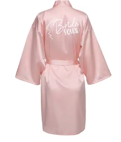 Bride Bridesmaid Kimono Wedding Robe