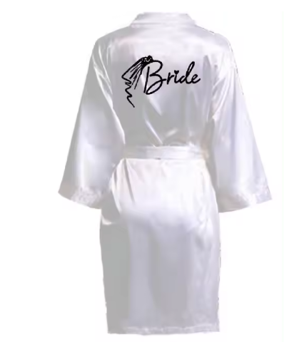 Bride Bridesmaid Kimono Wedding Robe