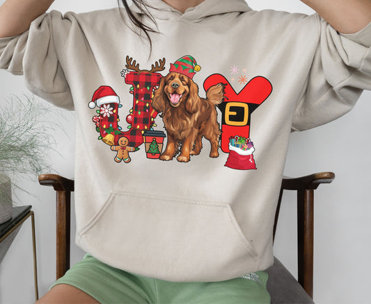 Sussex Spaniel Dog Breed Christmas Tee Jumper - Cocker Spaniel Xmas Unisex Shirts