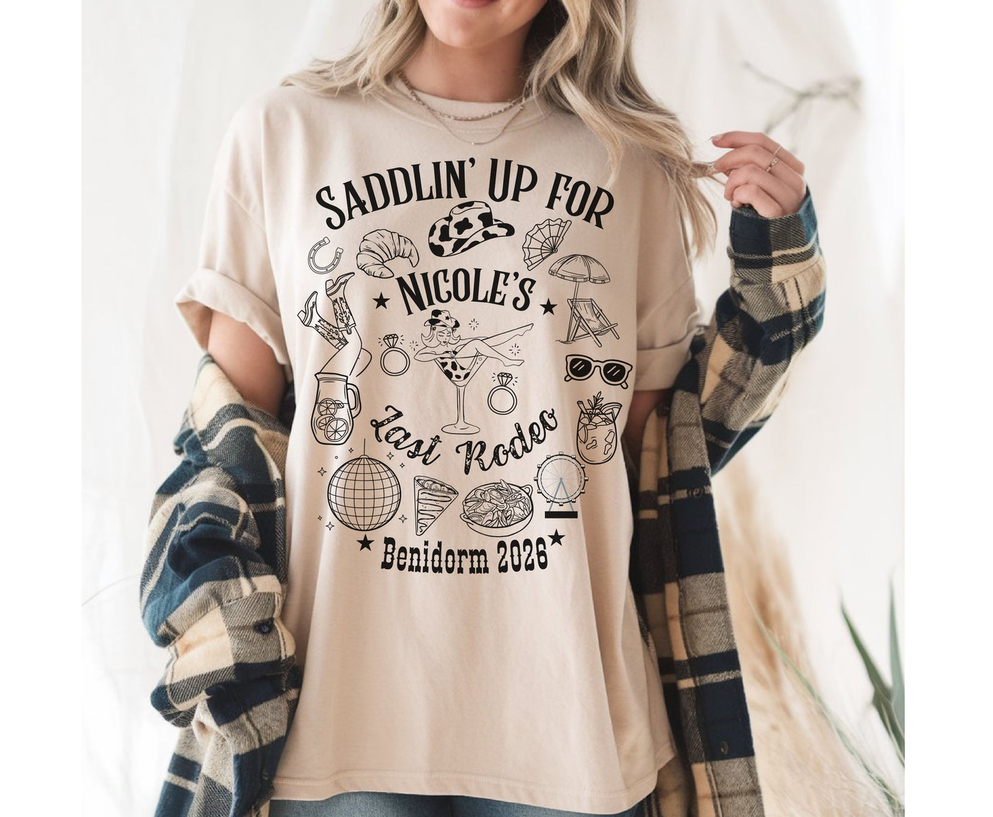 Hen Do Western Junggesellinnenabschied Shirt - Last Rodeo Cowgirl Brautpullover