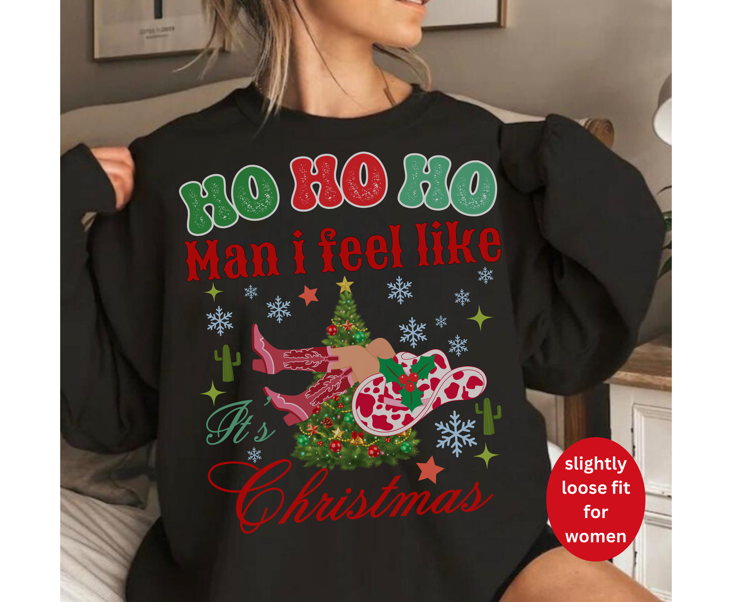 Western Cowgirl Christmas Shirt for men women