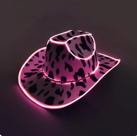 Pink Light up Cowgirl Nashville Hat