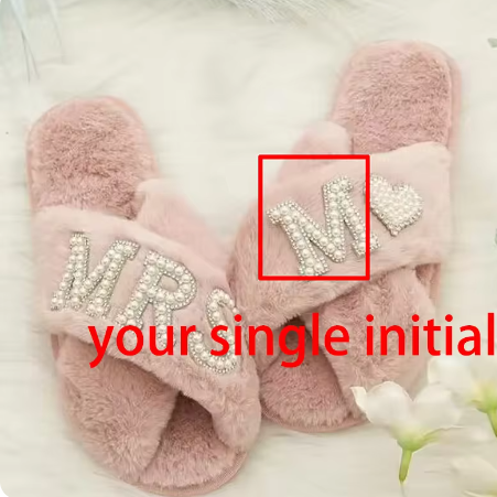 Custom Bachelorette Slippers for Bride Personalized Future Mrs Slippers