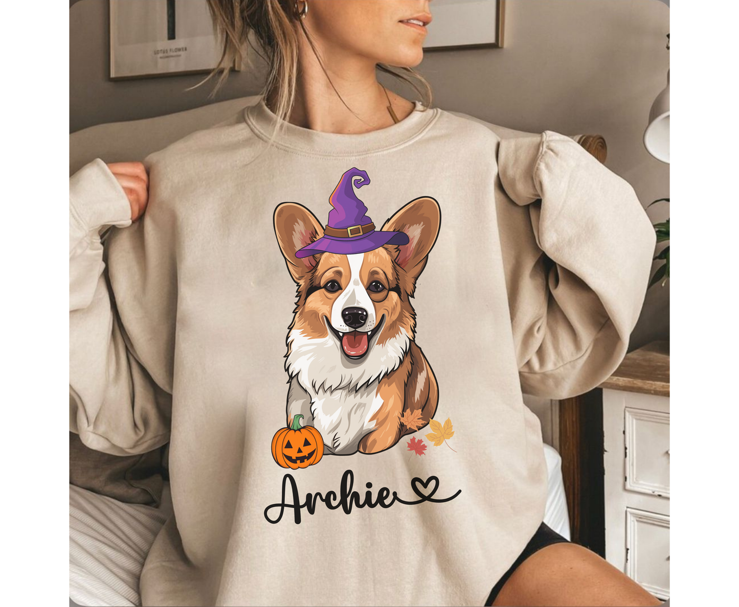 Custom Spooky Corgi Halloween Tee Shirt Personalized Corgi Dog Lover Sweatshirt