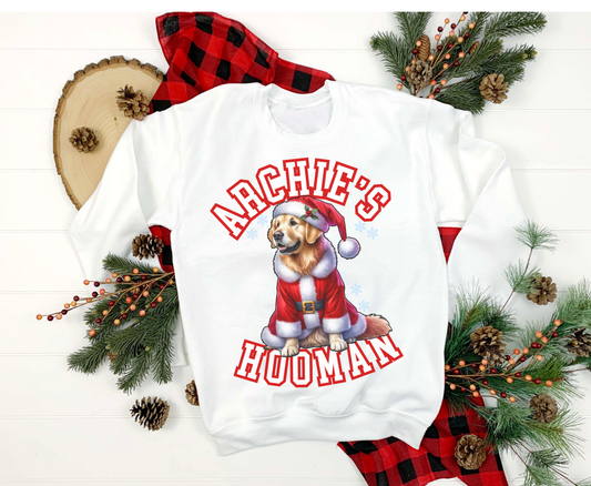 Custom Festive Golden Retriever Christmas T Shirt Cute Holiday Dog Lover Tee