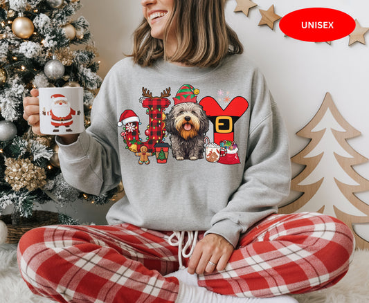 Puli Dog Breed Christmas Tee Jumper - Puli Dog mom dad Xmas Unisex Shirts