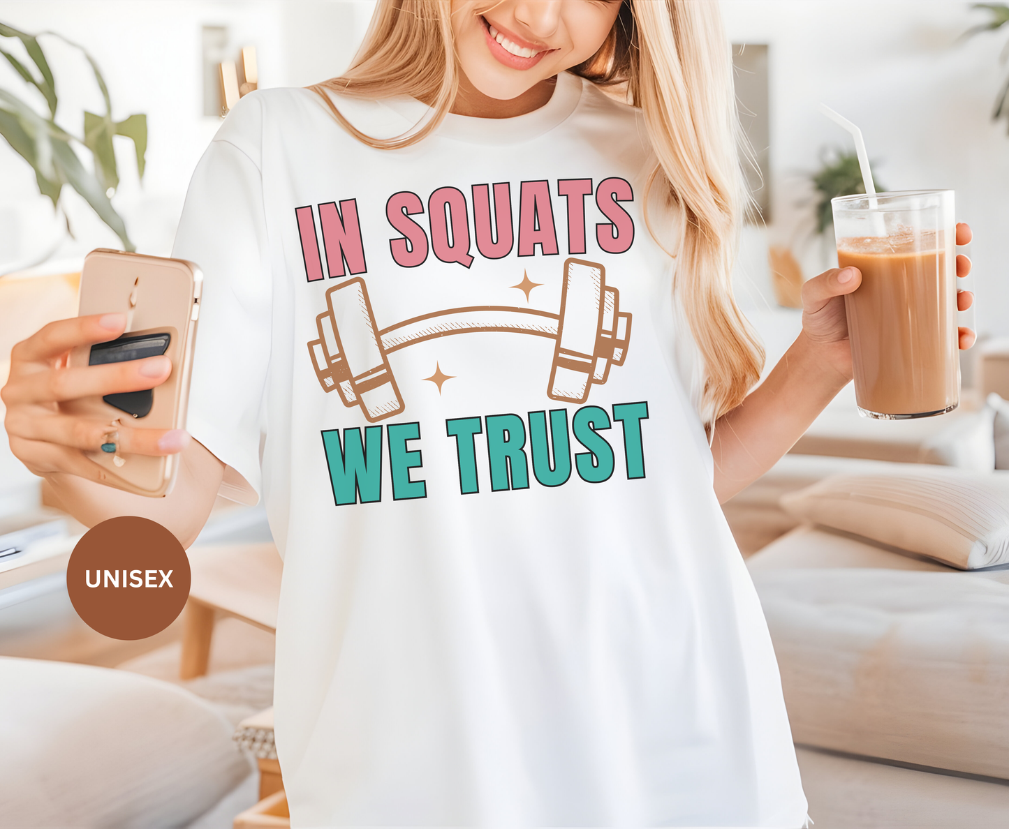 Funny gym Shirt In Squats we trust | Workout Pump Cover for Men Women Gym Tshirt Hoodie