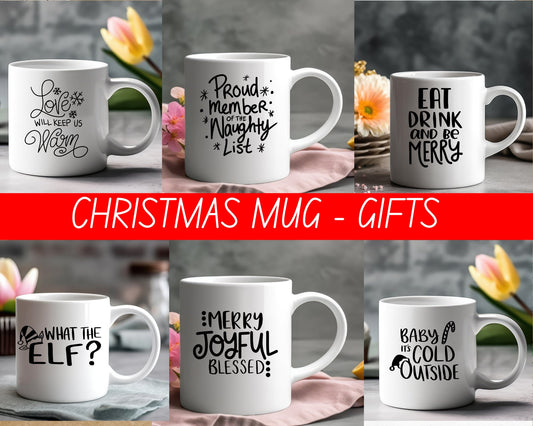 Funny Christmas Mug - Holiday Season Mug for Men and Women - Coffee Lover Gift for Xmas - Mom Dad Gifts