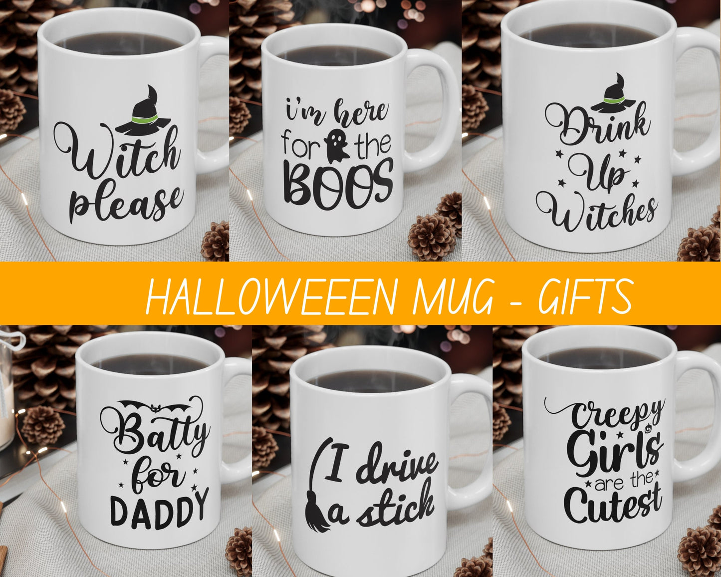 Personalised Halloween mug gift for family, Subliminal Halloween gift idea Presents For family, friend, Spooky Season, Creepy Halloween Gift