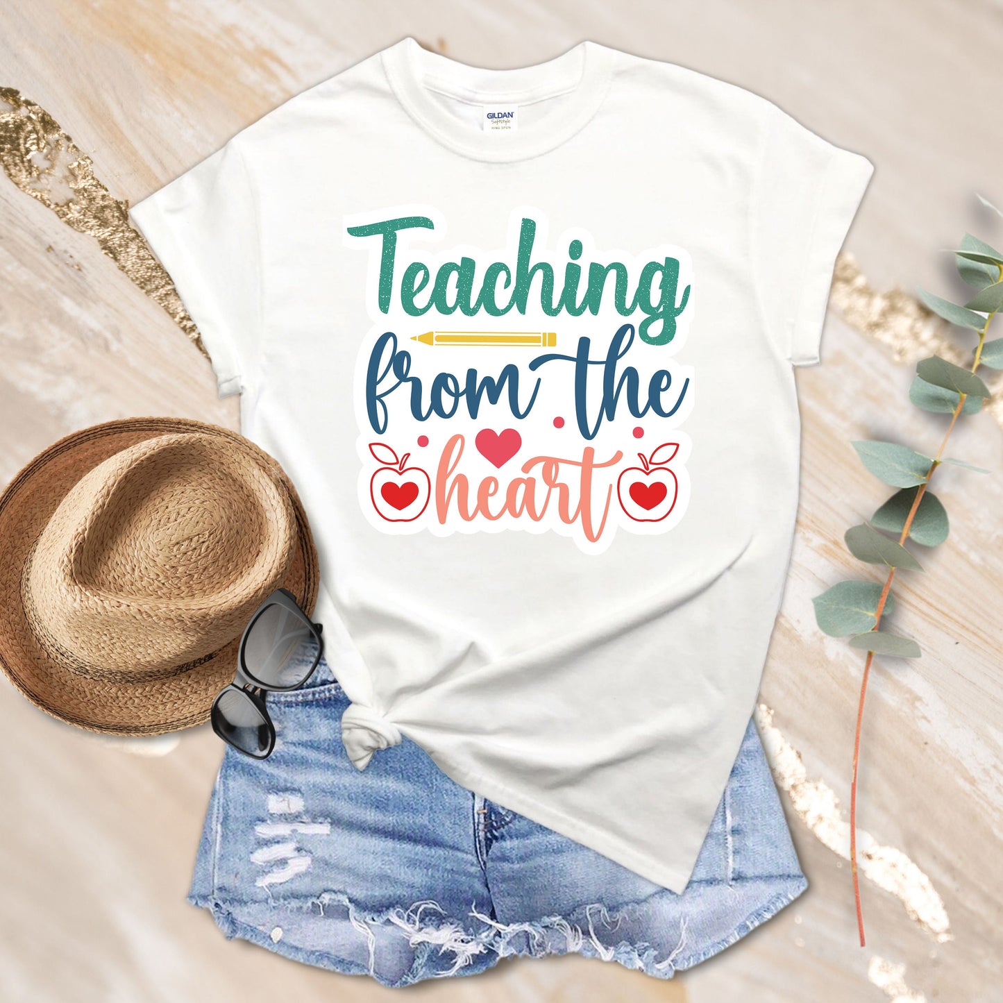 30 Digital Back to SCHOOL Sticker, Colourful  Digital Teacher Stickers, Digital School Stickers,  with 9 FREE Teacher Shirt Mockups for POD