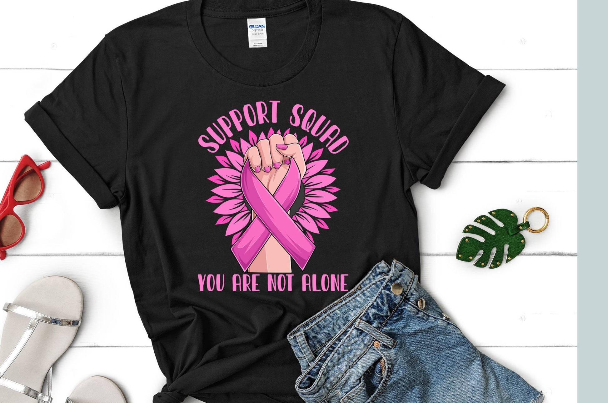 Breast Cancer Support Squad T Shirt, Cancer Awareness T-shirt Custom Team Cancer Tshirt Cancer Support Family Shirt Awareness Gift Shirts