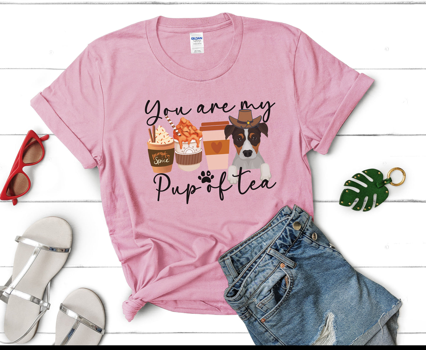 Jack Russell Terrier T-shirt, Fall Coffee Lover Sweatshirt, Jack Russell Dog owner mom Dad Christmas, Gifts for Dog lovers Pumpkin Spice dog