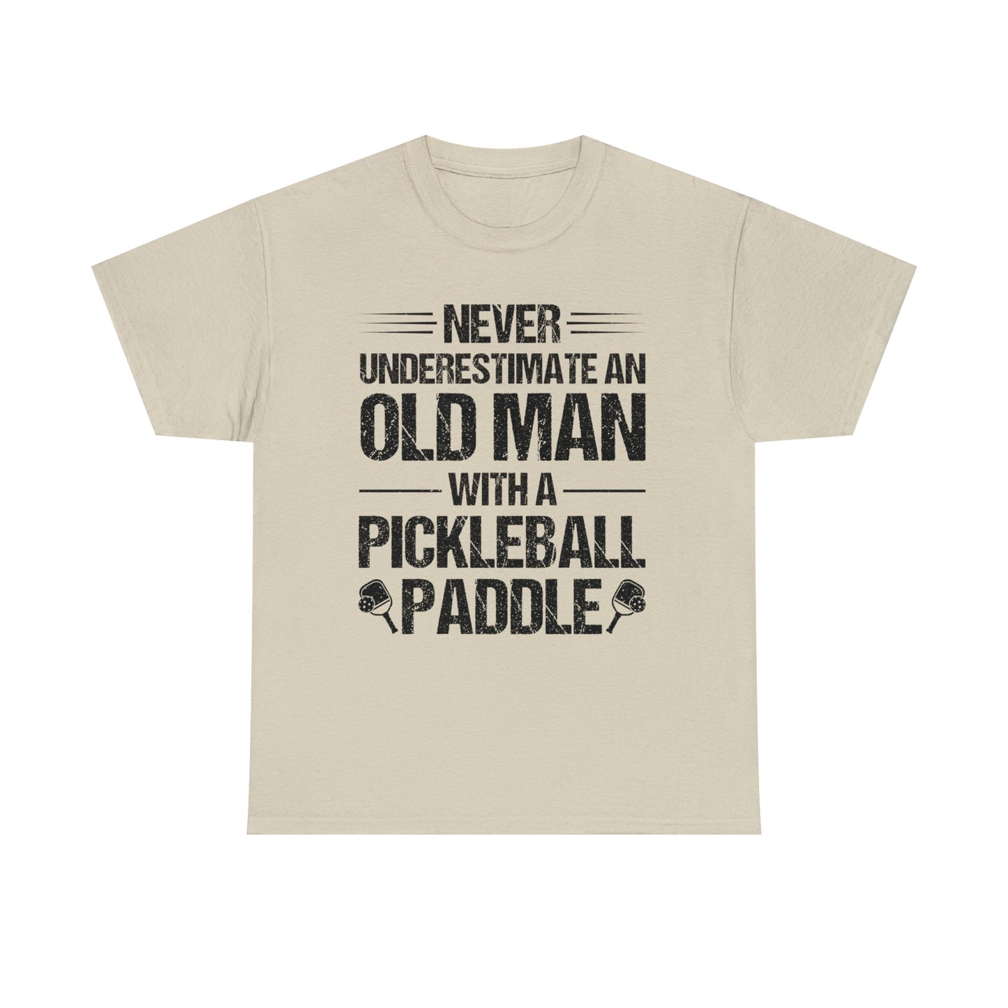 Vintage Funny Pickleball Paddle Tshirt - Perfect Christmas or Birthday Gift for Biker DadHusband - Unique and Witty