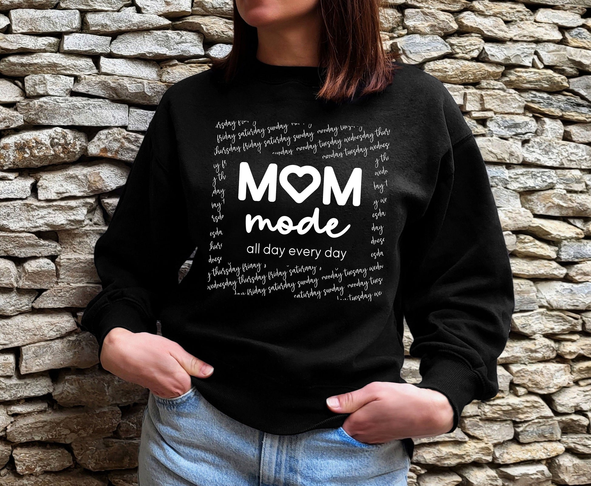 Mom mode mom vibes shirts mom gift for her, mom mode all day everyday mom gift for her