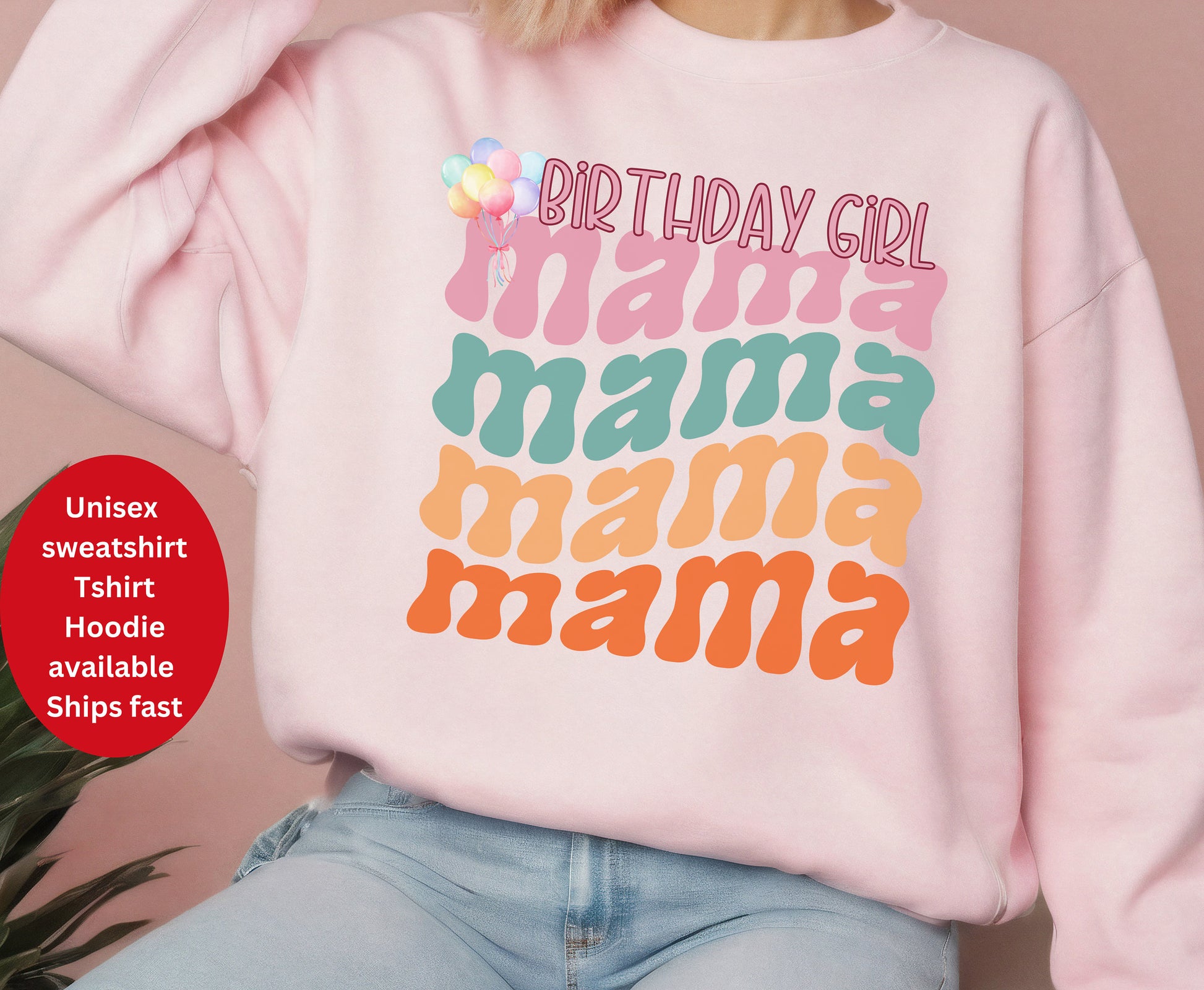 Birthday girl father and mother crewneck sweatshirt tshirt for mom dad him her Unisex Tshirt and sweatshirt fast shipping free delivery pink shirt jumper