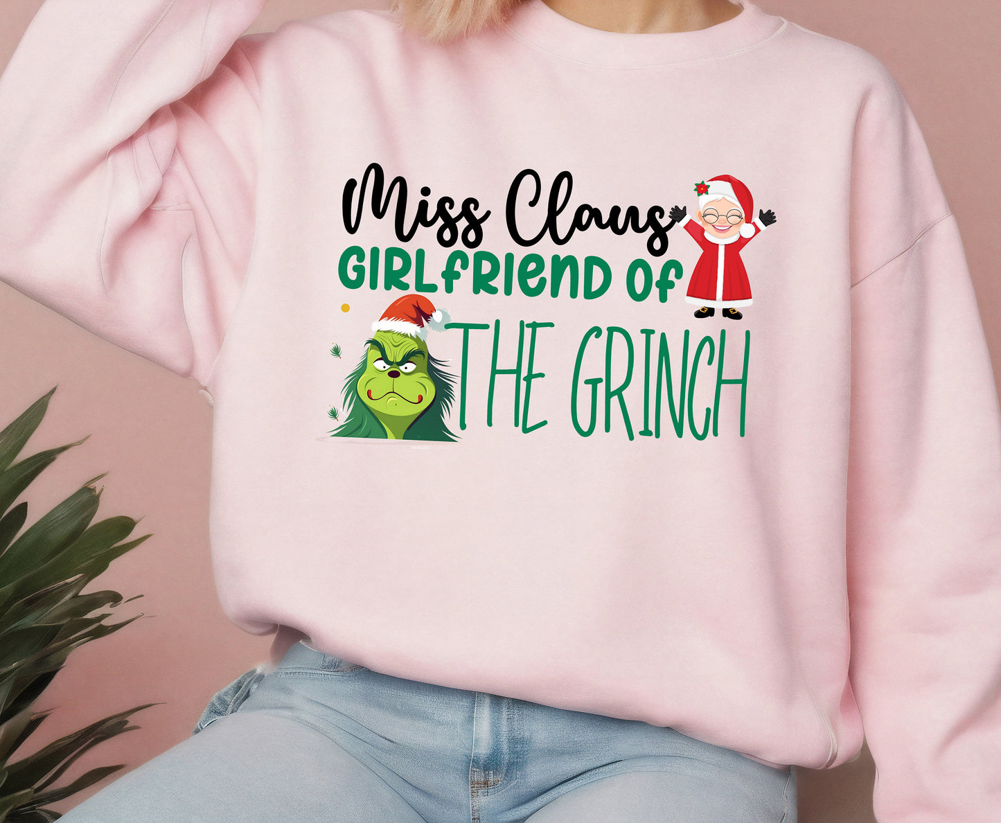 Funny christmas shirt mrs clause married to grinch unisex sweatshirt for him her wife husband. Unisex Grinch Sweatshirt gifts for couple matching couple outfit, Bride and groom Christmas shirt