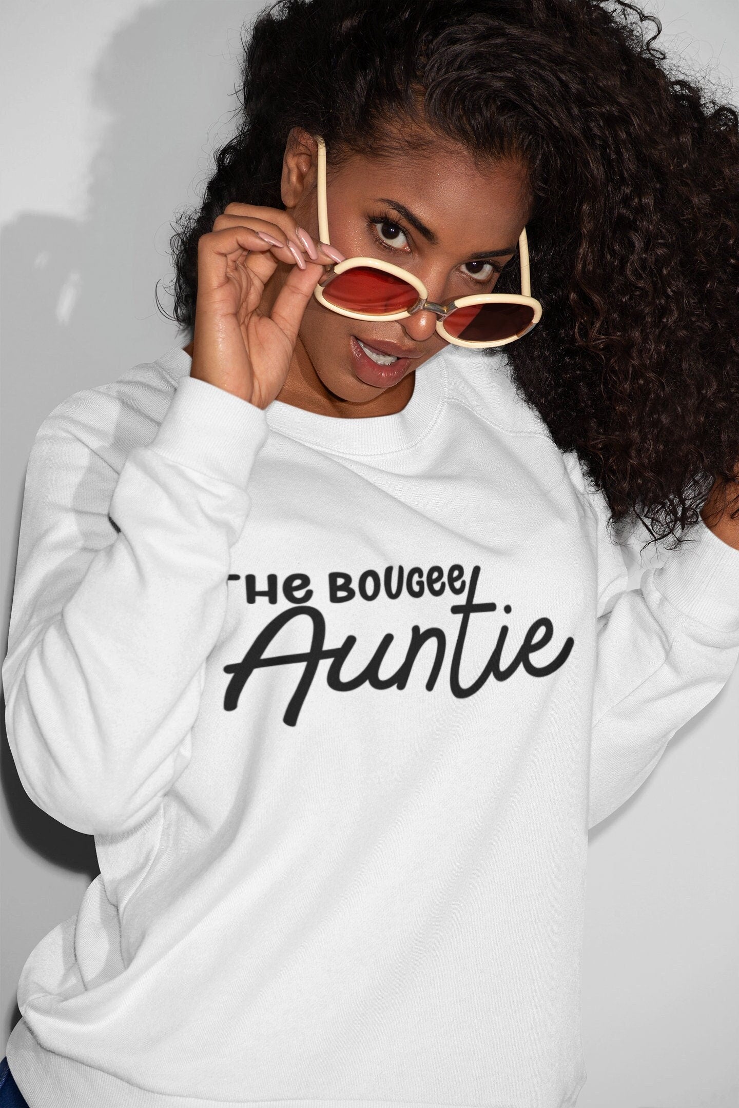 The bougee auntie sweatshirts, gifts for auntie aunty birthday aunt white baby shower shirts gifts for women gift for her aunt tshirts