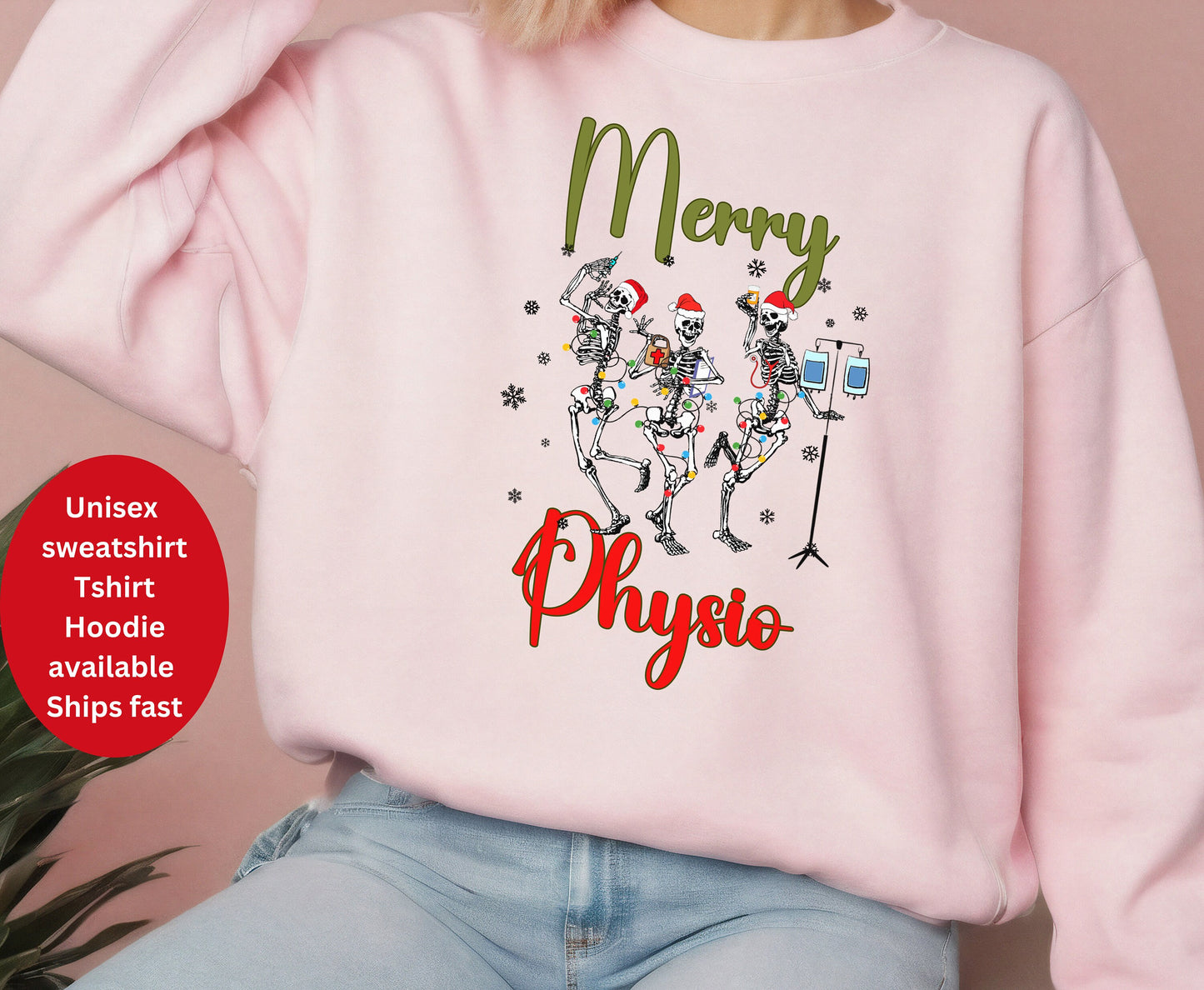 White Sweater, christmas sweater, physio christmas sweater,christmas Jumper, Christmas, Physiotherapist christmas,for men, for women, for him for her