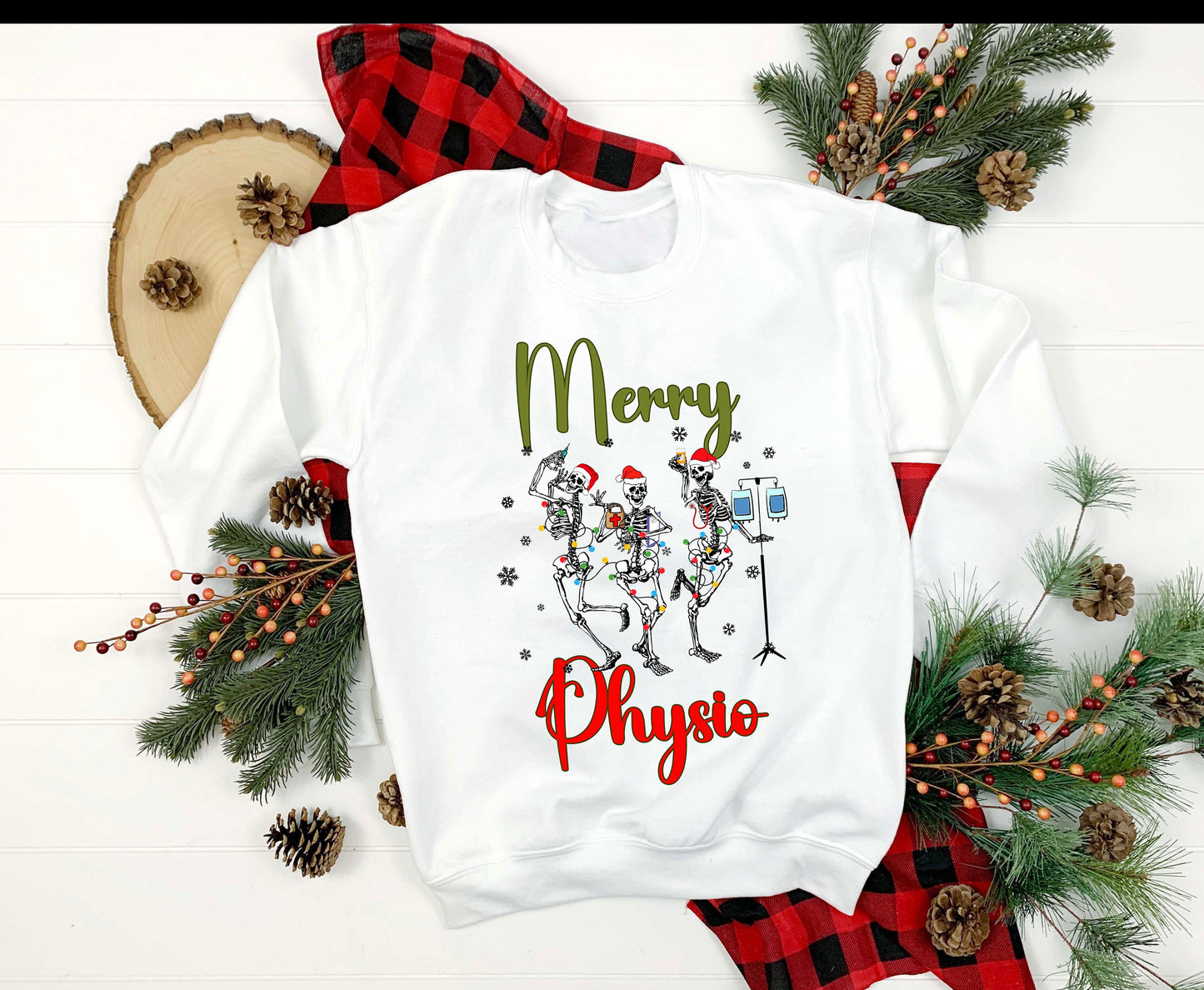 White Sweater, christmas sweater, physio christmas sweater,christmas Jumper, Christmas, Physiotherapist christmas,for men, for women, for him for her