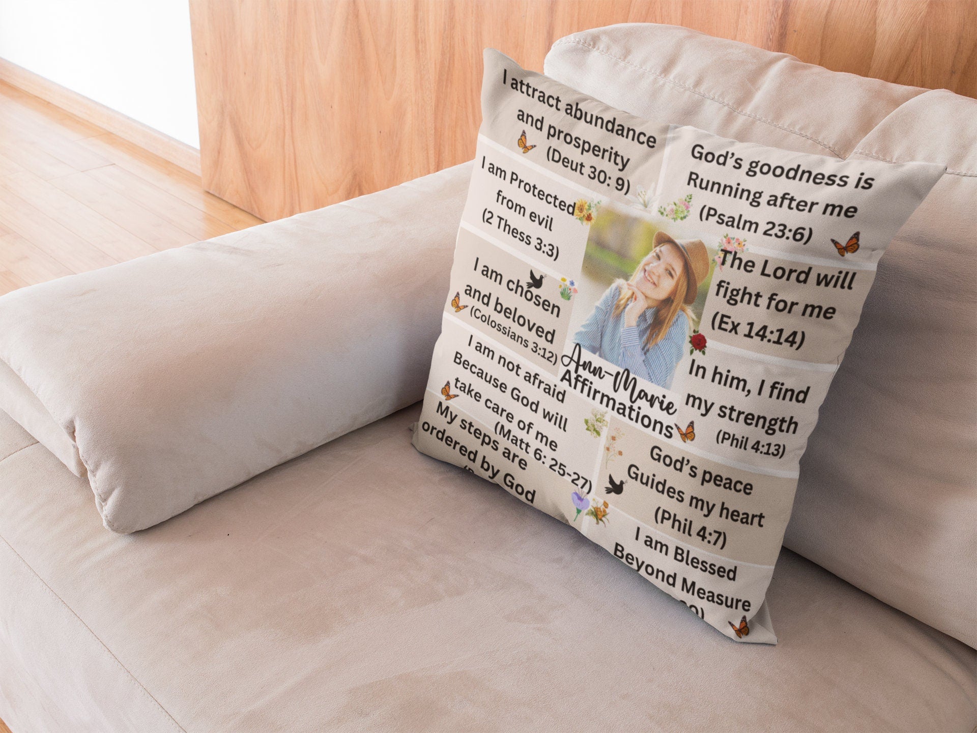 Bible verse affirmation blanket, pillow mug for men women him her Husband wife mom dad son daughter for christian