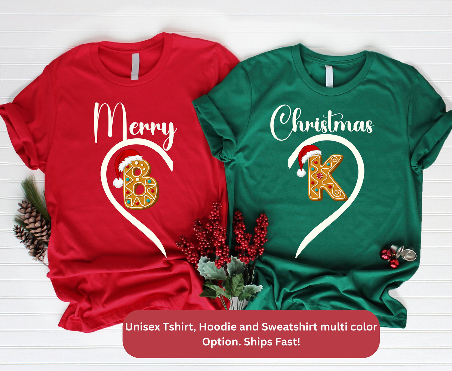 Couple Christmas Shirt, Matching Couple Christmas Shirt, Christmas Gift Merry Christmas Shirt, Christmas T-shirt, Matching Couple Tees for wife husband dad mom girlfriend boyfriend