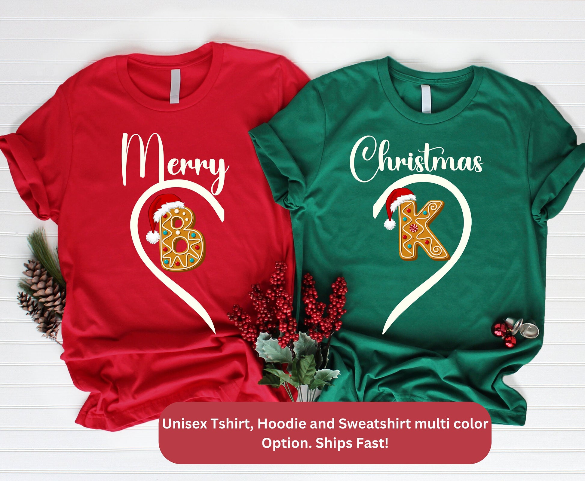 Couple Christmas Shirt, Matching Couple Christmas Shirt, Christmas Gift Merry Christmas Shirt, Christmas T-shirt, Matching Couple Tees for wife husband dad mom girlfriend boyfriend