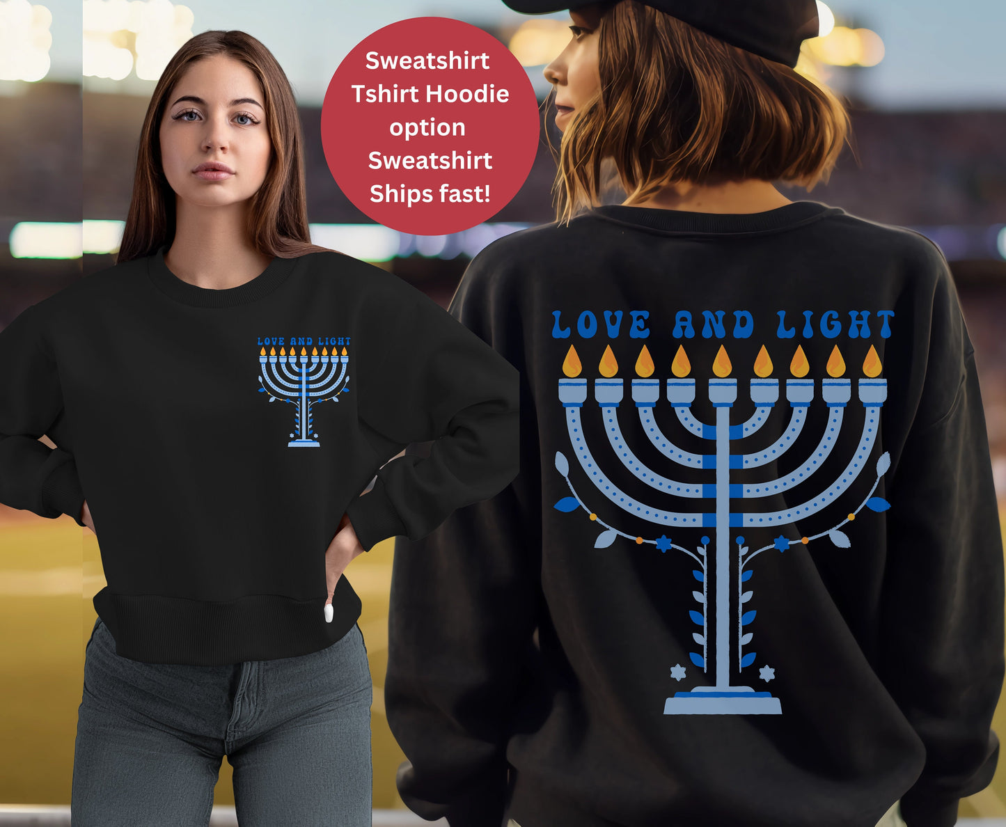 Hanukkah Family Matching Tshirt Sweatshirt Hoodie - Jewish Party Chanukah Gifts - Unisex