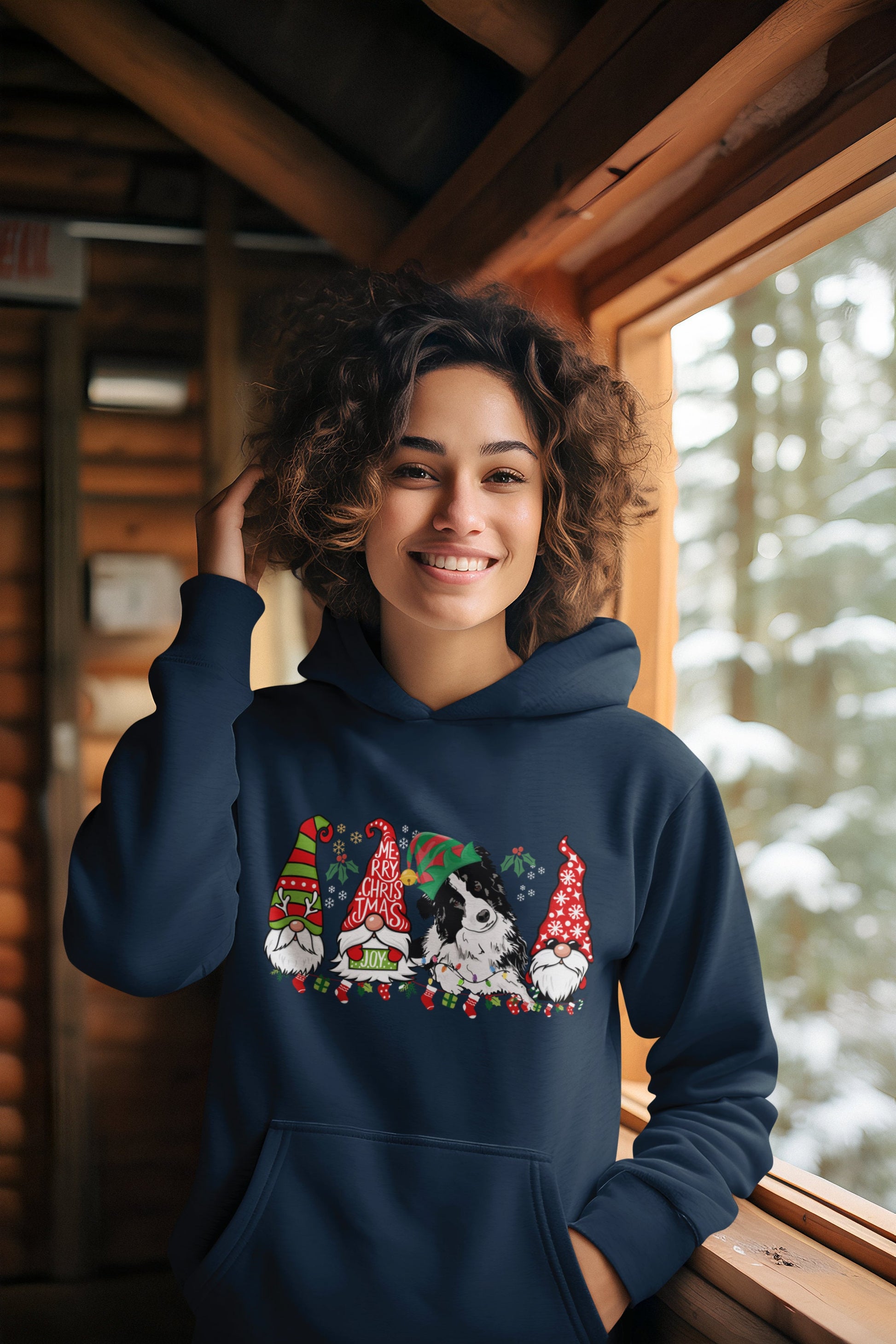 Colorful christmas top for dog owner, dog lover dog mom dog dad shirts gifts for xmas winter crewneck for men for women