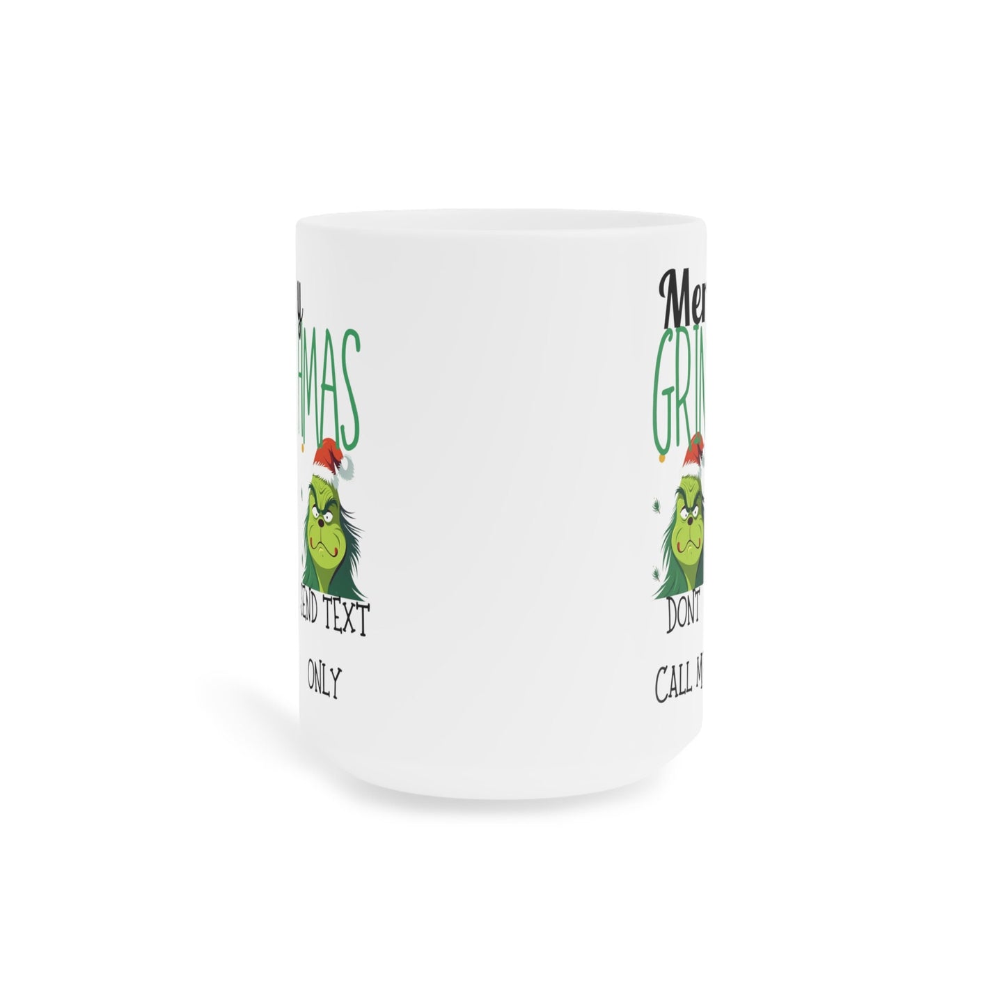 Funny Merry Grinchmas Mug gifts for wife husband dad mom, Retro Grinch Face Personal Christmas text-only Sassy xmas mugs gift for men women