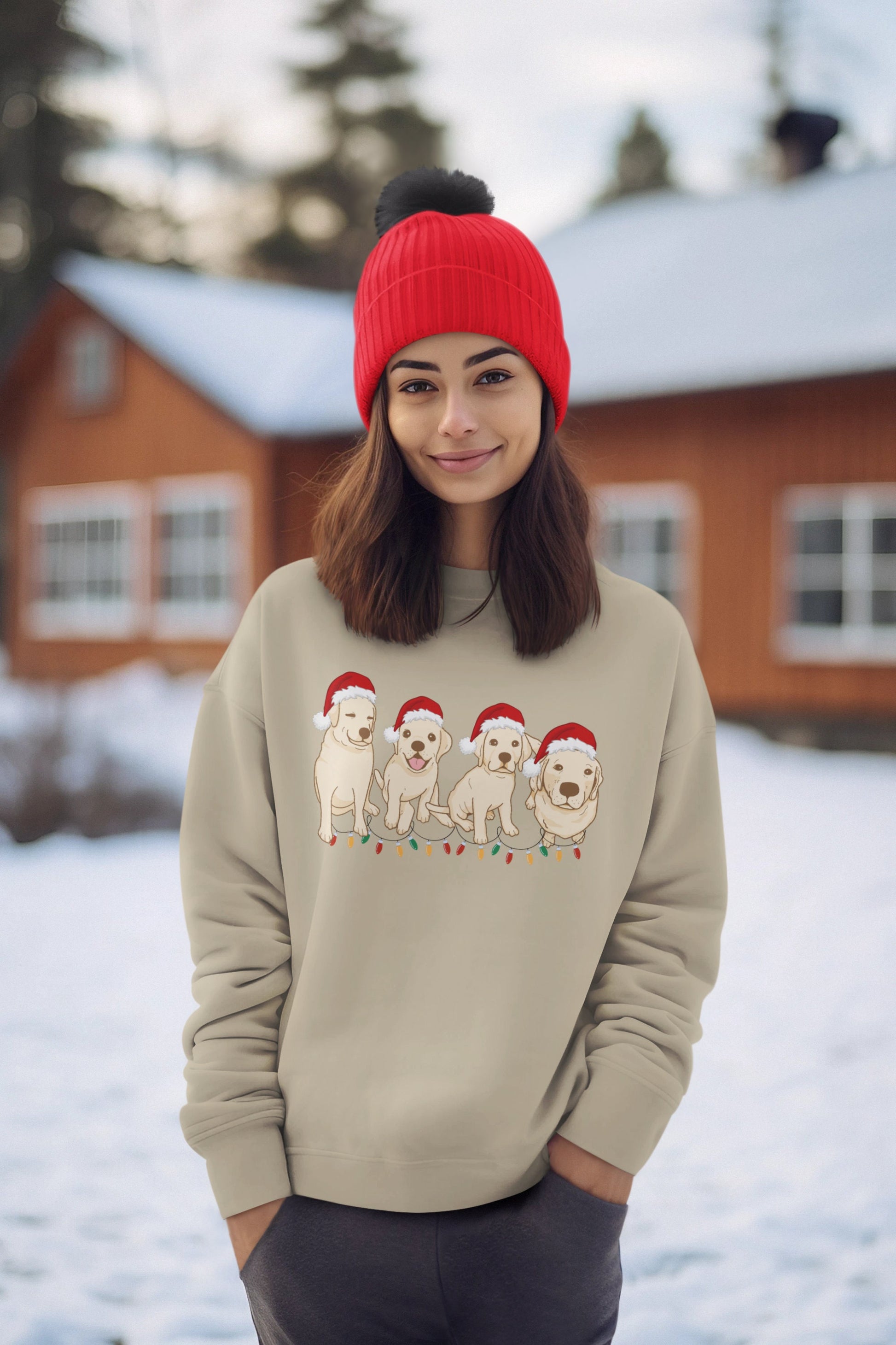 Cute dogmas labrador retriever christmas tree top shirts, gifts for dog owners, dog mom, dog dad, dog mama, dog mum, dog dad gifts, gifts for dog owners, animal lover gifts, winter crewneck sweatshirt sweater jumper for men for women xmas sweatshirt