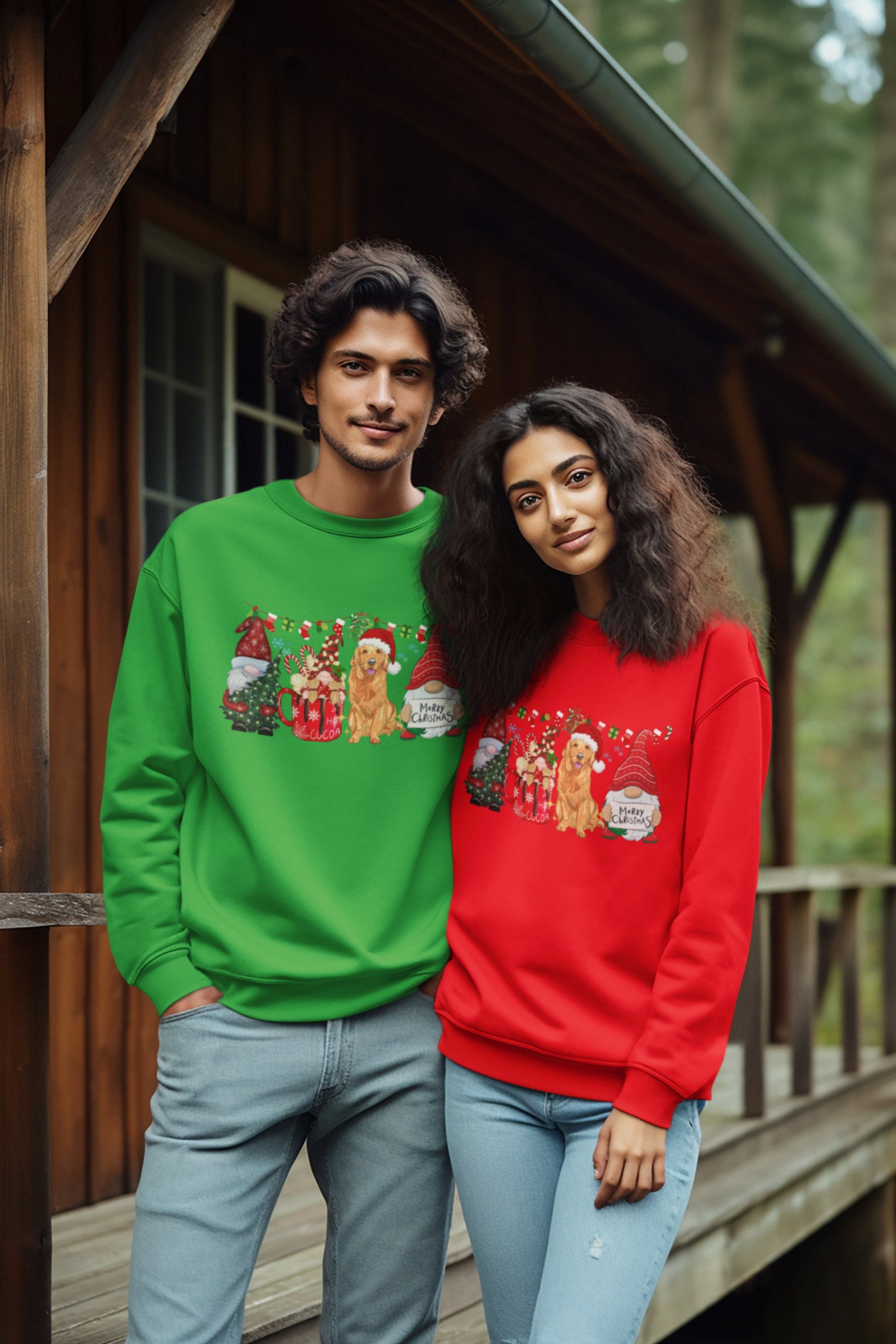 Golden retriever crewneck christmas sweatshirt for dog owners and dog lover, christmas shirt christmas Jumper, christmas sweater for women for men