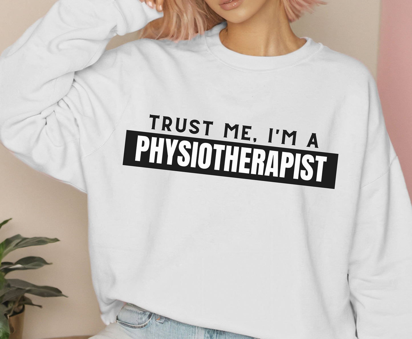 Physiotherapist shirt for men women unisex winter crewneck Physio gift for him her