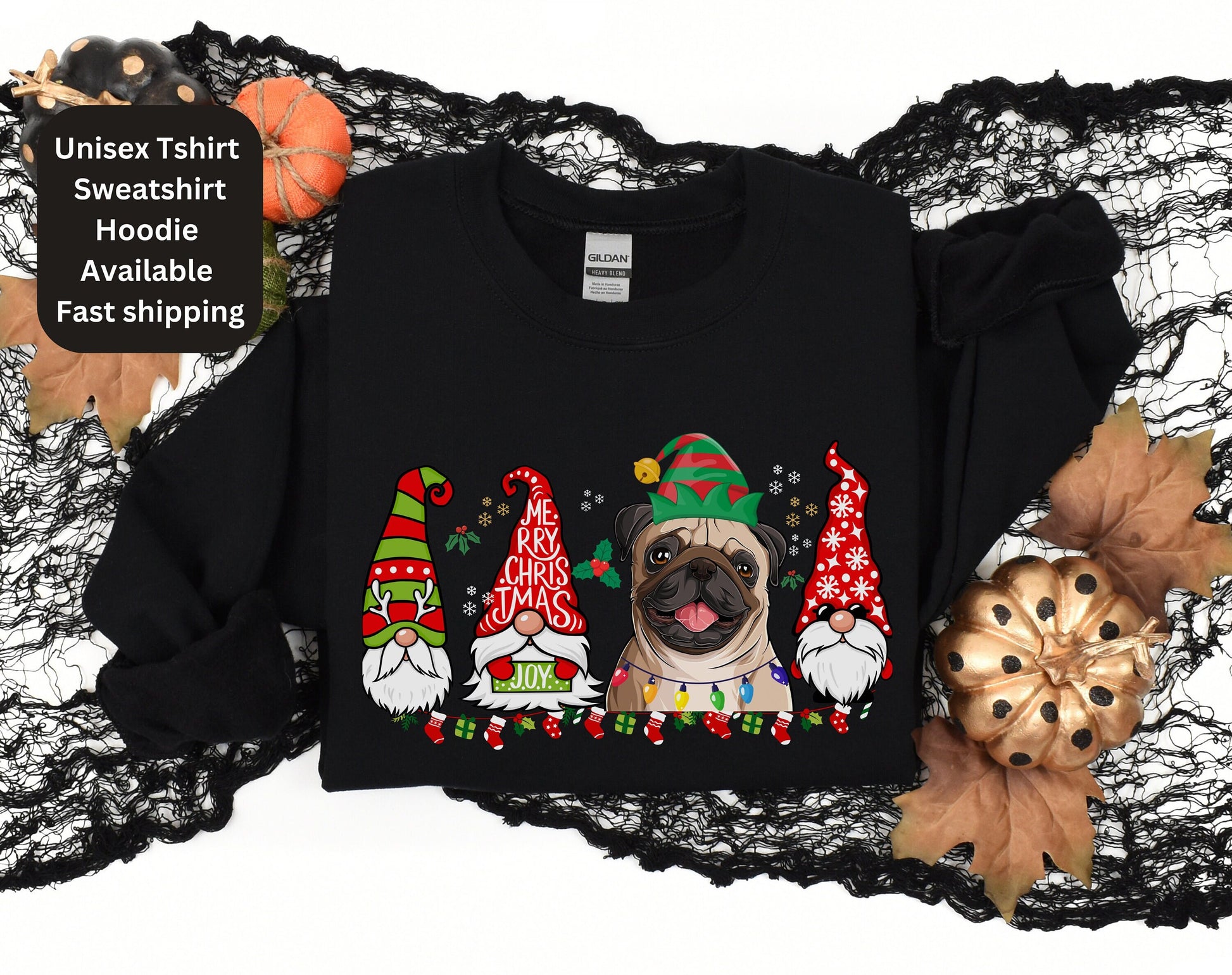 Colorful christmas top for dog owner, dog lover dog mom dog dad shirts gifts for xmas winter crewneck for men for women