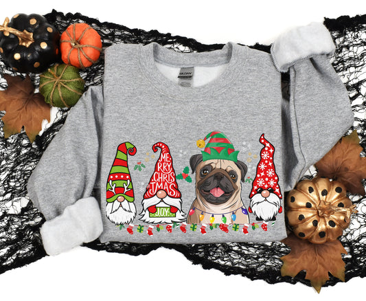 Colorful christmas top for dog owner, dog lover dog mom dog dad shirts gifts for xmas winter crewneck for men for women