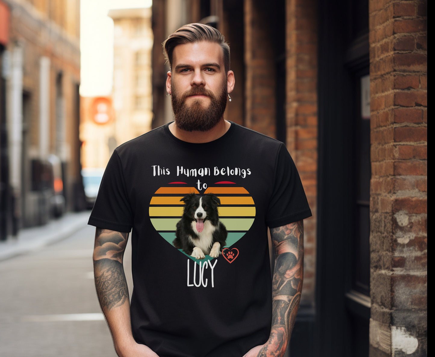 Personalized Border Collie Shirt for Dog Mom Dog Dad to Custom Pet Owner sweatshirt for Men Women Funny Border Collie lover Tshirt hoodie