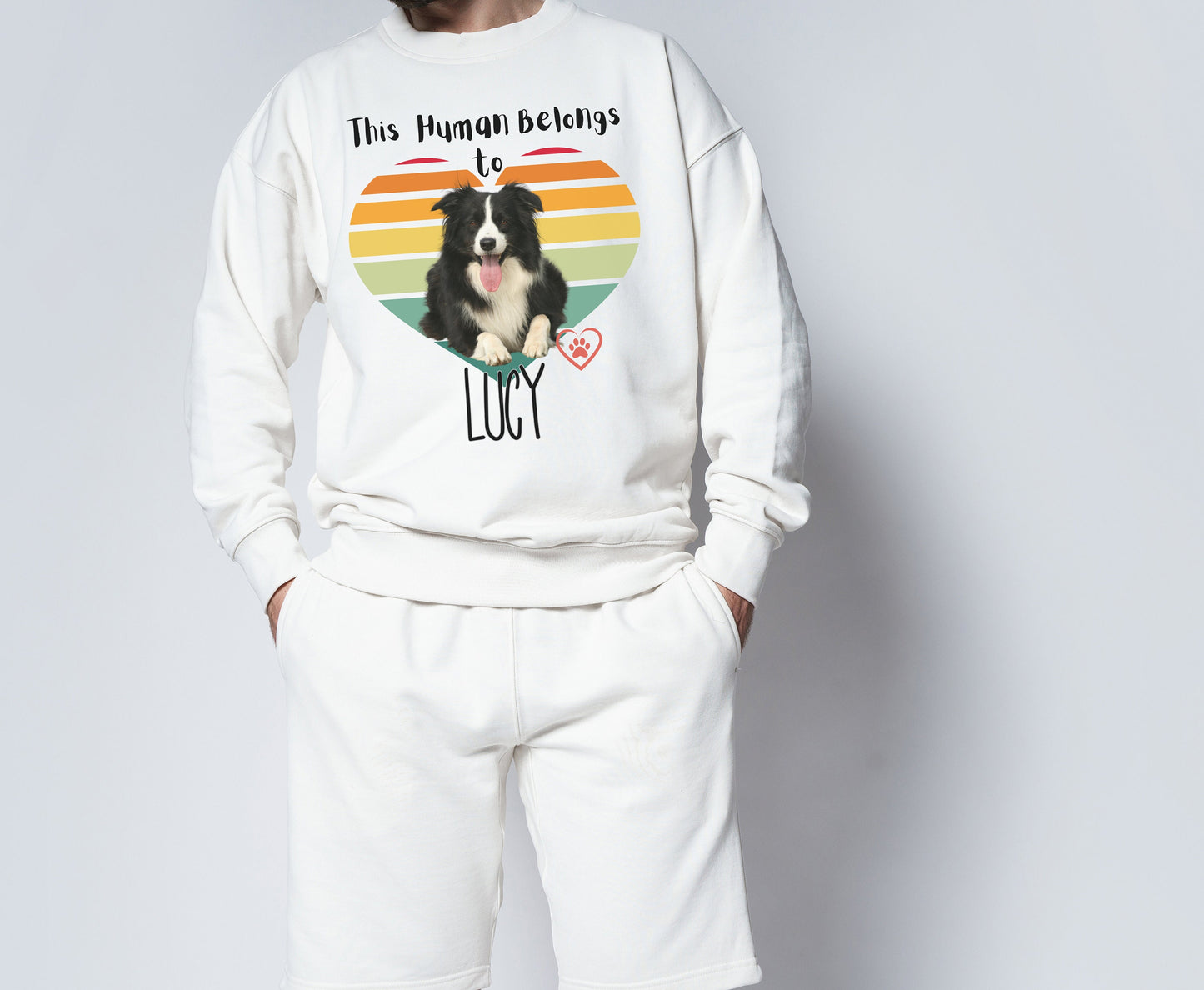 Personalized Border Collie Shirt for Dog Mom Dog Dad to Custom Pet Owner sweatshirt for Men Women Funny Border Collie lover Tshirt hoodie