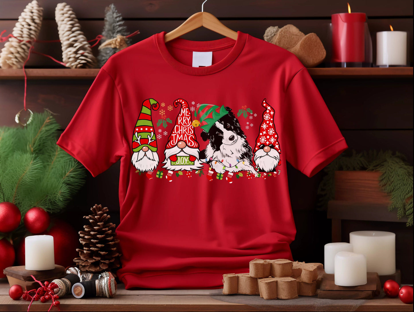 Colorful christmas top for dog owner, dog lover dog mom dog dad shirts gifts for xmas winter crewneck for men for women