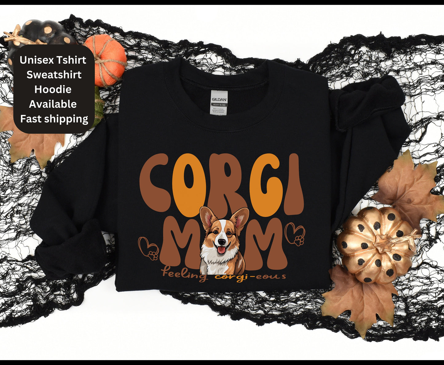 Corgi Dog Mom Dad Hoodie Matching Couples T-shirt - Personalized Corgi Dog Lover Gift