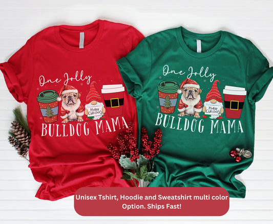 English Bulldog christmas shirt for men women cute bulldog shirt