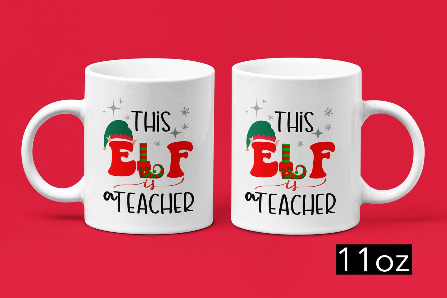 Teacher christmas mug