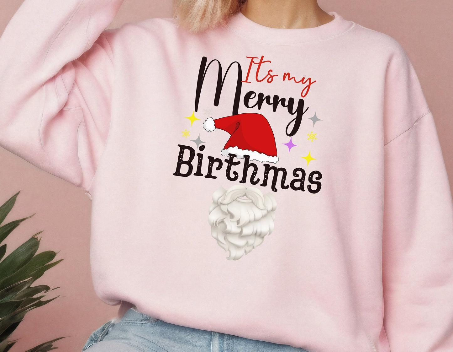 Christmas Birthday Sweatshirt Tshirt for Men Women - Birthmas Gift