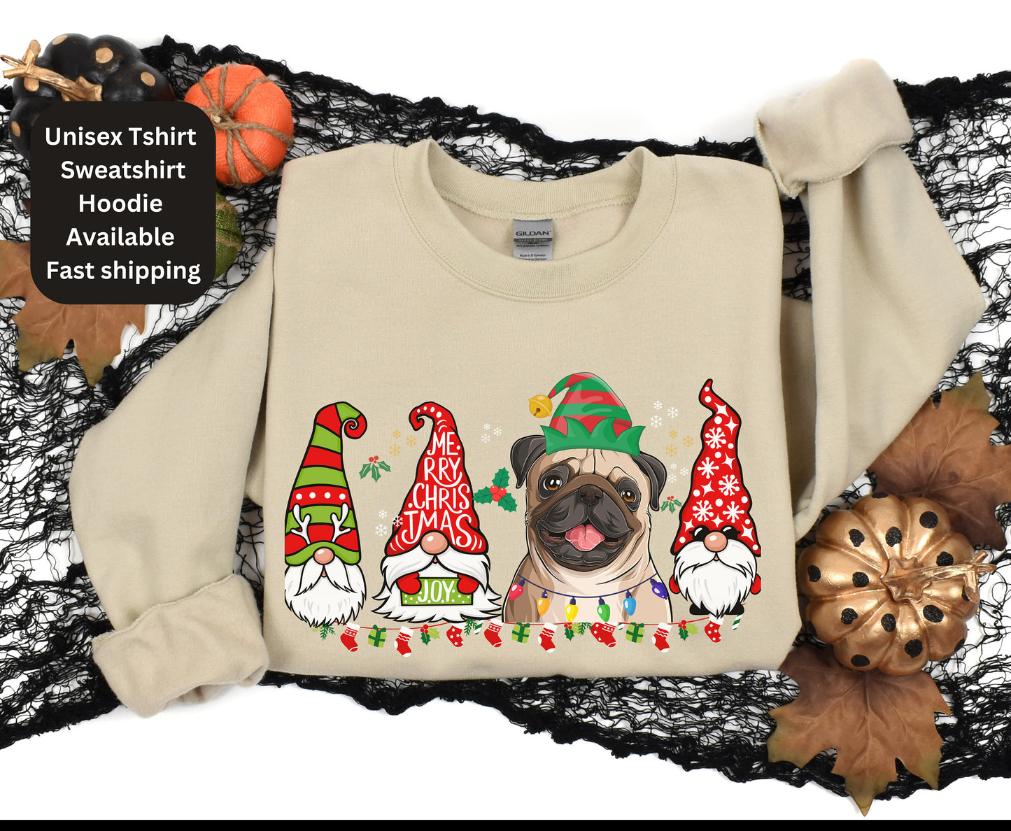 Colorful christmas top for dog owner, dog lover dog mom dog dad shirts gifts for xmas winter crewneck for men for women