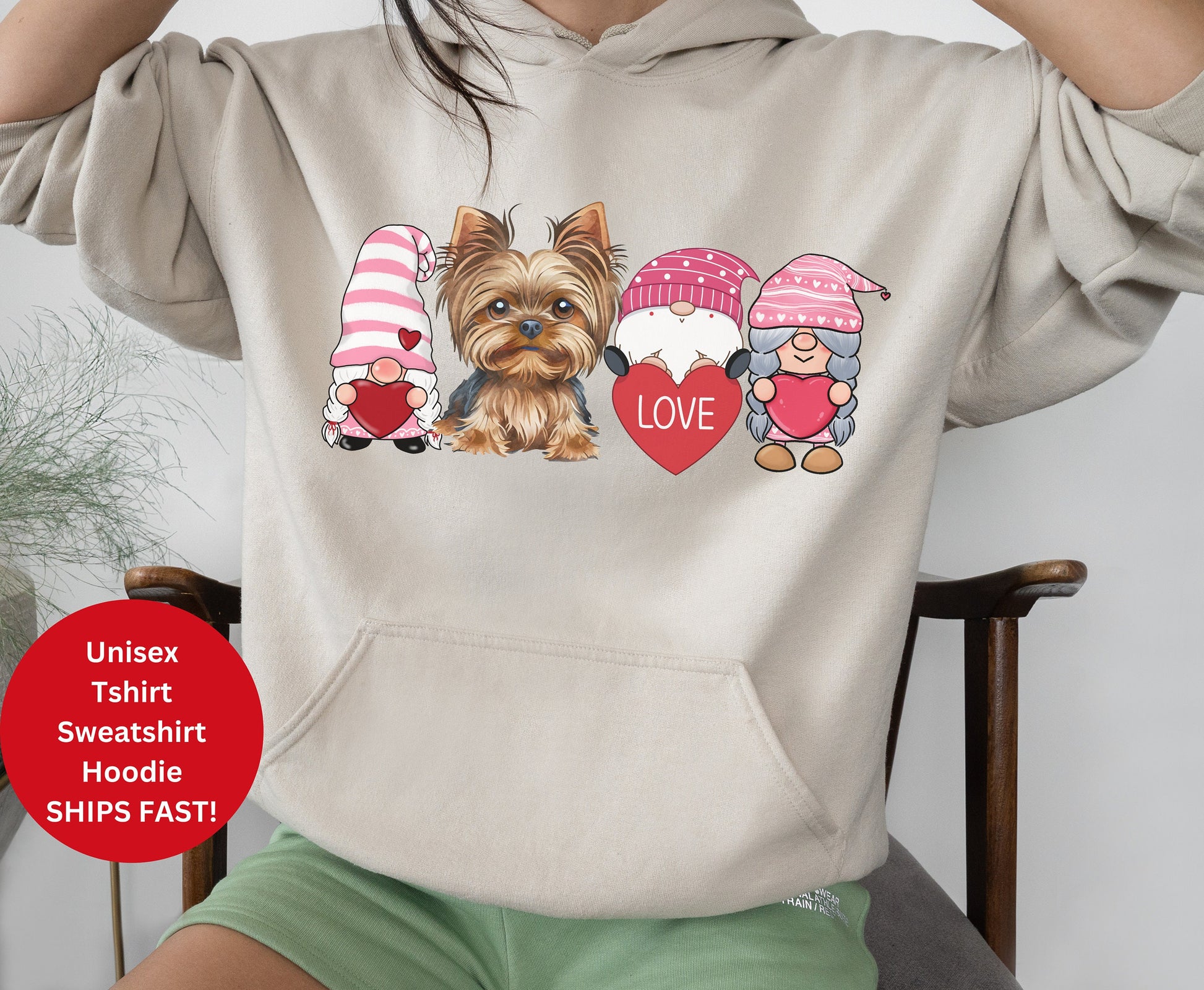 Yorkshire terrier dog breed unisex crewneck sweatshirt tshirt hoodie option for men women