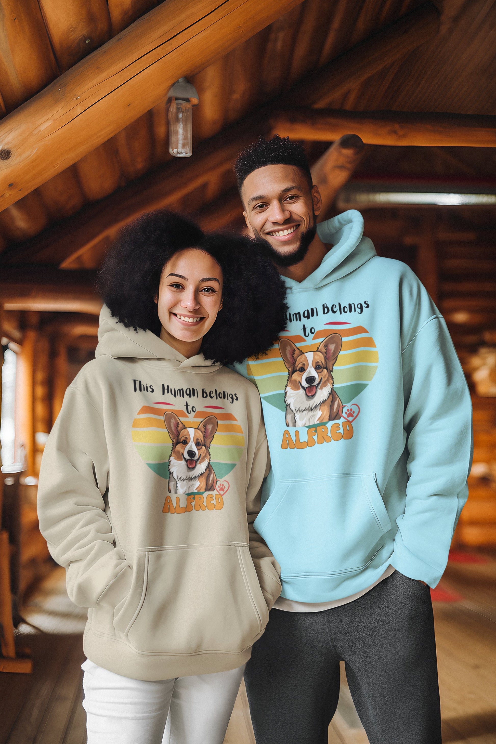 Unisex winter crewneck shirt for men women corgi owner corgi lover shirt for men women